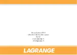 Preview for 40 page of Lagrange 149 001 Instruction Book