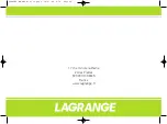 Предварительный просмотр 40 страницы Lagrange 229 001 Instruction Book