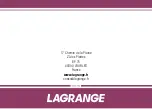 Preview for 86 page of Lagrange 609 001 Instruction Book