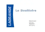 Lagrange LA BOUILLOIRE User Instructions preview
