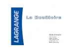 Preview for 1 page of Lagrange LA BOUILLOIRE User Instructions