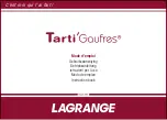 Предварительный просмотр 1 страницы Lagrange Tarti'Gaufres Instruction Book