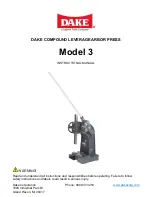 Предварительный просмотр 1 страницы Laguna Tools DAKE 3 Instruction Manual