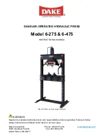 Laguna Tools Dake 6-275 Instructional Manual предпросмотр