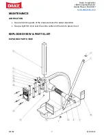 Предварительный просмотр 8 страницы Laguna Tools DAKE 901002 Instruction Manual