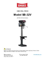 Предварительный просмотр 1 страницы Laguna Tools Dake SB-32V Instructional Manual