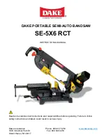 Предварительный просмотр 1 страницы Laguna Tools Dake SE-5X6 RCT Instructional Manual