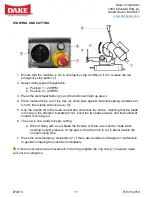 Предварительный просмотр 12 страницы Laguna Tools DAKE SUPER CUT 315 Instruction Manual