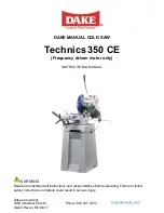 Laguna Tools Dake Technics 350 CE Instruction Manual предпросмотр