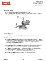 Предварительный просмотр 9 страницы Laguna Tools Dake Technics 350 CE Instruction Manual