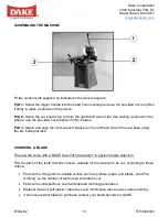 Предварительный просмотр 11 страницы Laguna Tools Dake Technics 350 CE Instruction Manual