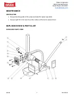 Предварительный просмотр 8 страницы Laguna Tools DAKE X Instruction Manual