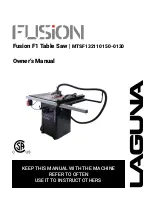 Laguna Tools Fusion F1 Owner'S Manual preview