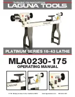 Laguna Tools MLA0230-175 Operating Manual preview