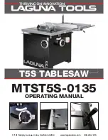 Laguna Tools MTST5S-0135 Operating Manual preview