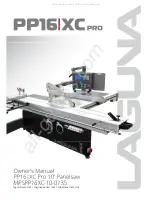 Laguna Tools PP16 XC Pro Owner'S Manual предпросмотр