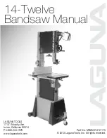 laguna 14-Twelve Bandsaw Manual preview