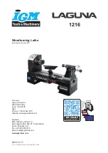 laguna 151-1216 Operating Instructions Manual preview