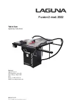 laguna Fusion2 2022 Operating Instructions Manual preview