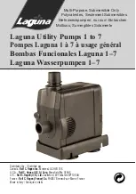 laguna Utility Pump 1 Manual предпросмотр