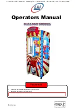 LAI Games Balloon Buster Operator'S Manual preview