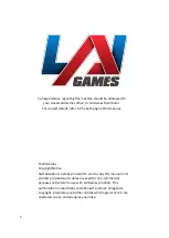 Preview for 2 page of LAI Games SLAM N JAM Operator'S Manual