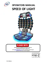 Предварительный просмотр 1 страницы LAI Games Speed Of Light Operator'S Manual