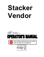 LAI Games Stacker Vendor Operator'S Manual preview