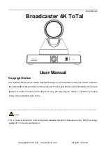 Preview for 1 page of LAIA Broadcaster 4K ToTal User Manual