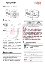 LAIA Broadcaster Bullet 4K Quick Start Manual preview