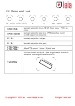 Предварительный просмотр 8 страницы LAIA T-JOY-IP Manual