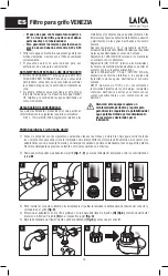 Preview for 16 page of Laica HYDROSMART VENEZIA Instructions And Warranty