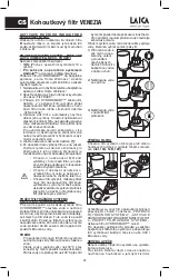 Preview for 48 page of Laica HYDROSMART VENEZIA Instructions And Warranty