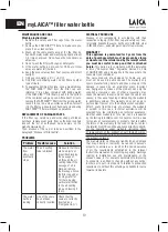 Preview for 10 page of Laica myLAICA BR60A01 Instructions And Warranty