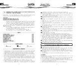 Предварительный просмотр 3 страницы Laica SVC107 Instructions And Warranty