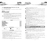 Preview for 6 page of Laica SVC107 Instructions And Warranty