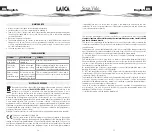 Preview for 8 page of Laica SVC107 Instructions And Warranty