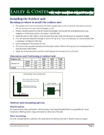 Preview for 3 page of Lailey & Coates LCM-06 Installation & Maintenance Manual