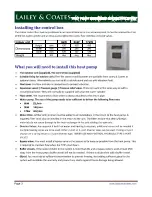 Preview for 4 page of Lailey & Coates LCM-06 Installation & Maintenance Manual