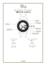 LAIMER MIYOTA 6P22 Quick Start Manual preview