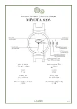 LAIMER MIYOTA 8205 Instruction Manual preview