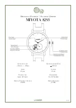 LAIMER MIYOTA 82S5 Instruction Manual preview