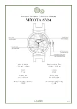 LAIMER MIYOTA 8N24 Instruction Manual preview