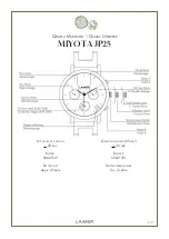 LAIMER MIYOTA JP25 Instruction Manual preview