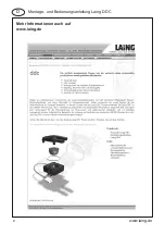 Preview for 8 page of Laing DDC Series Installation And Instruction Manual