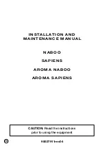 Предварительный просмотр 1 страницы Lainox Naboo Series Installation And Maintenance Manual