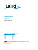 Preview for 1 page of Laird CommandPro 23 Series User Manual