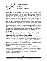 Preview for 16 page of Laird LTM-CPDV User Manual