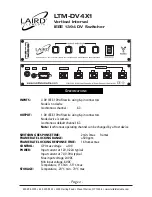 Предварительный просмотр 3 страницы Laird LTM-DV4X1 User Manual