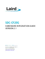 Laird SDC-CF20G Hardware Integration Manual предпросмотр